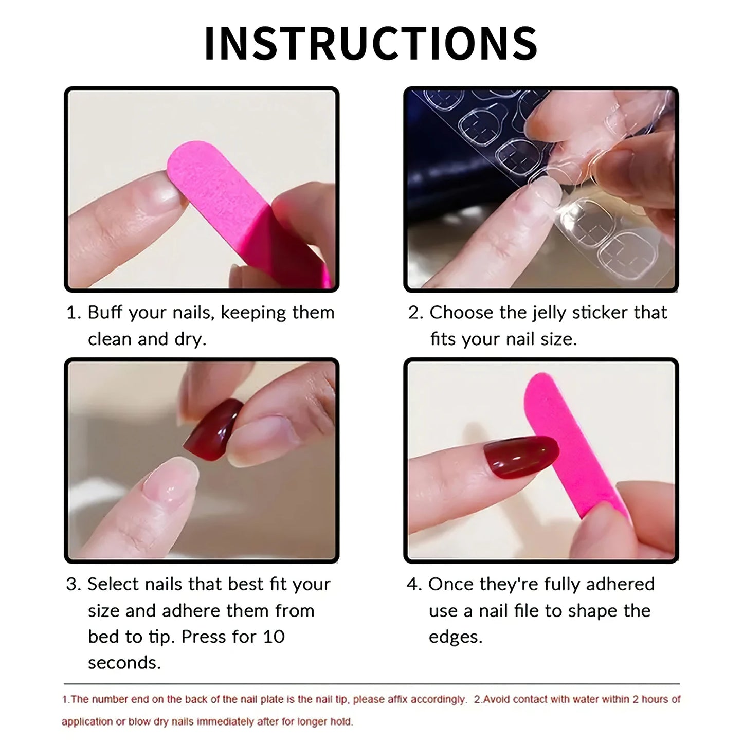 Luxury Press On Nails Gold 24pc